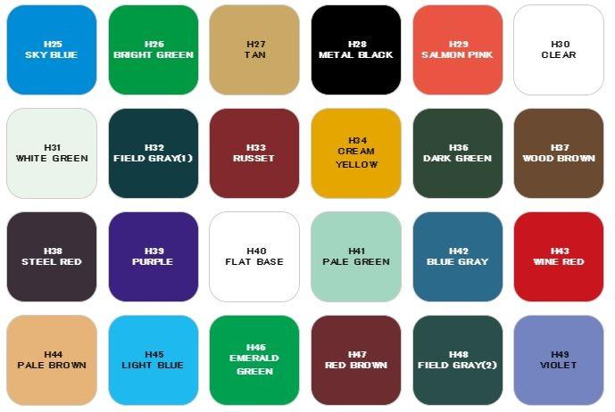 Mr. Hobby Aqueous Hobby Color Water-Based Acrylic Color H75- H96 10Ml Safer  Alternatives To Lacquer Gsi Greos Mr.Color Acrysion Tamiya Ammo Mig Vallejo  Av Paints For Painting And Airbrushing, Hobbies & Toys,