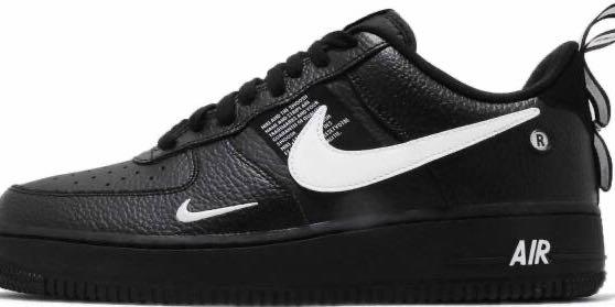 Nike Air Force 1 07 LV8 Utility Black with White Authentic