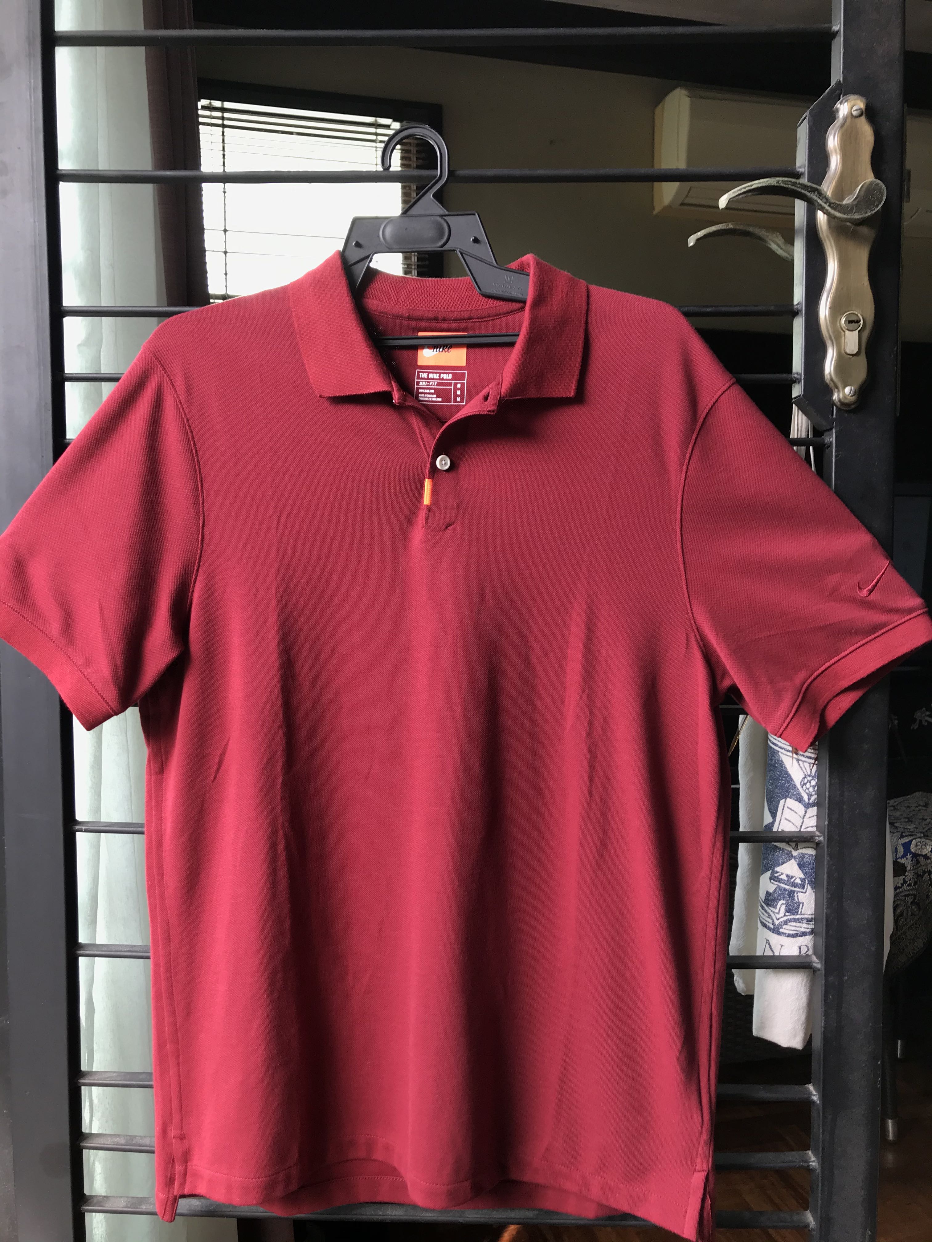 Nike Maroon Classic Polo Shirt, Men's 