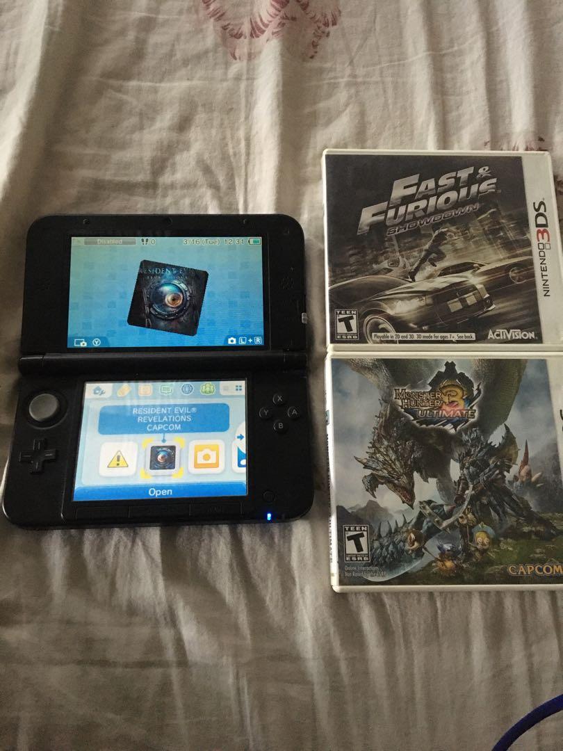 Nintendo 3ds Xl With Charger And Free 2 Games With Case Video Gaming Video Game Consoles Nintendo On Carousell