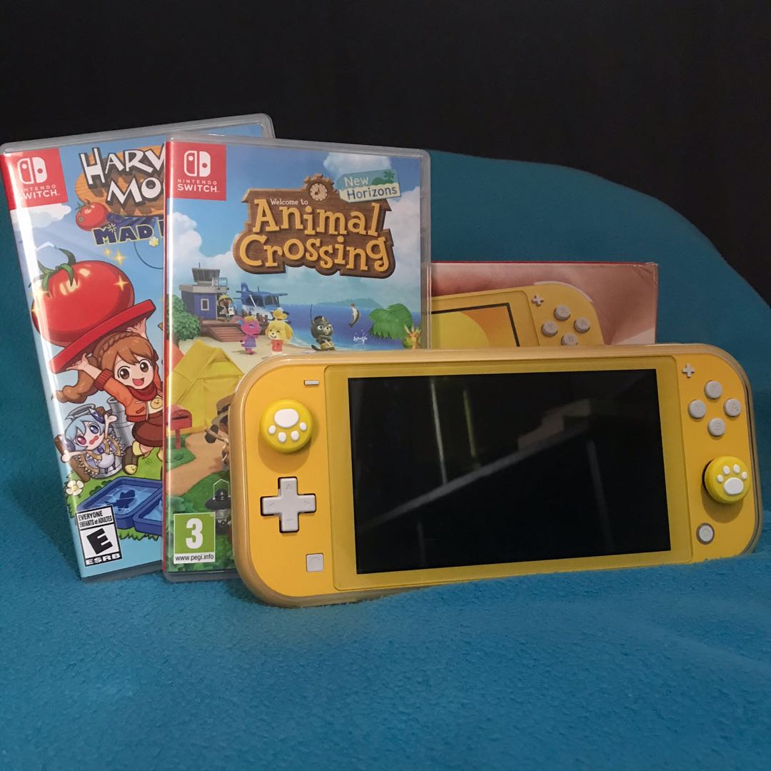 Nintendo Switch Lite Yellow Animal Crossing and Harvest Moon