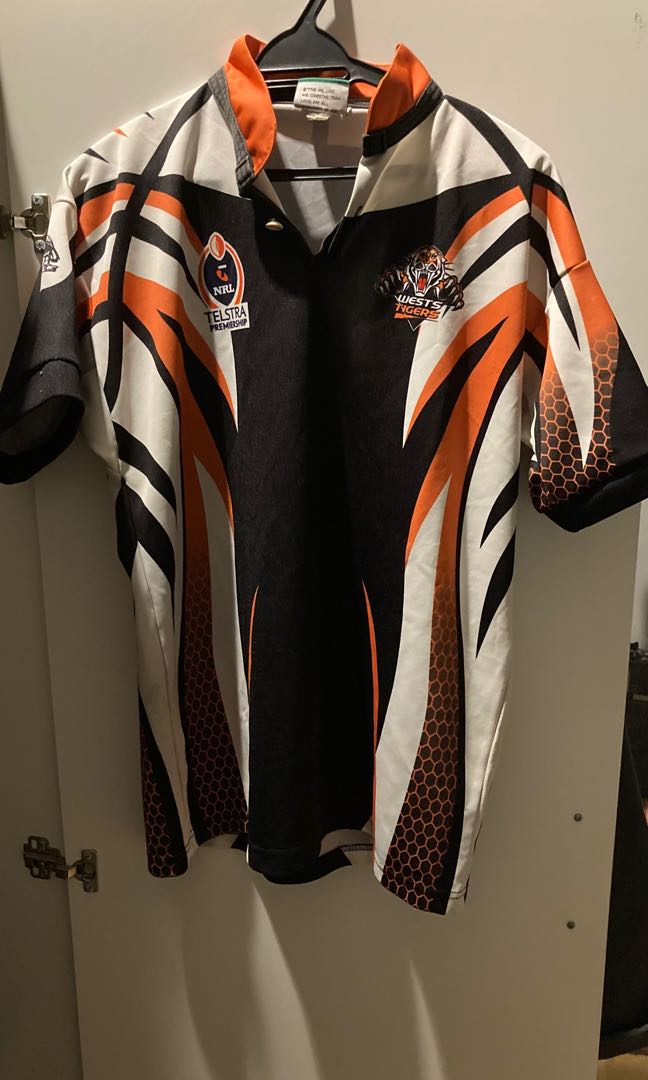 NRL West Tigers Western Suburbs Magpies Balmain Tigers Rugby Jersey 2005/06,  Men's Fashion, Activewear on Carousell