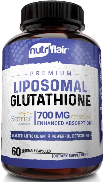 nutriflair liposomal glutathione NutriFlair Liposomal Glutathione 特級脂質體穀胱甘肽700 毫克。60粒, 嘢食& 嘢飲, 其他食物及飲料-  Carousell