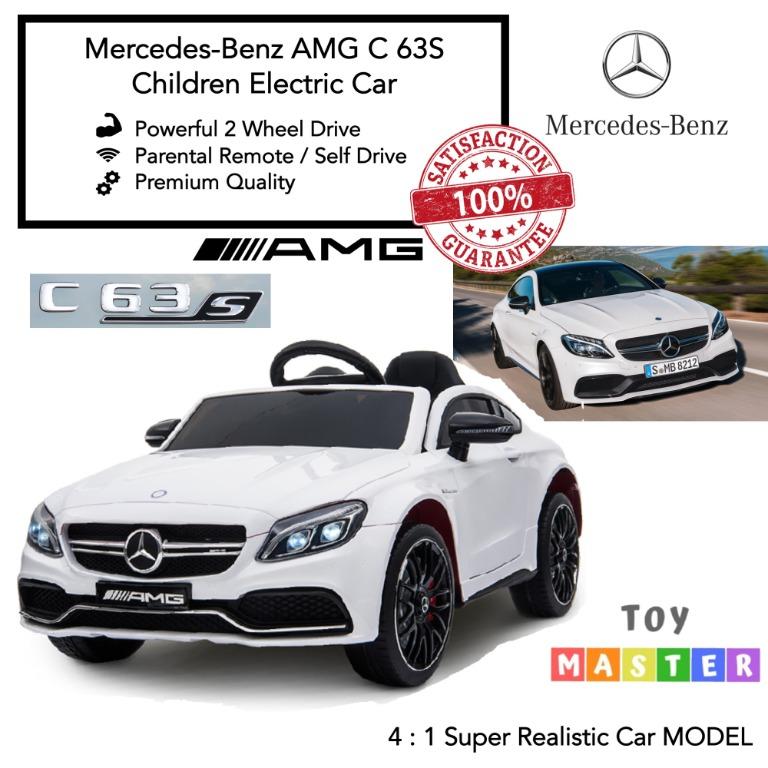🔥Official Mercedes Benz AMG C63S 🚘 Children Electric Tags: Benz, Porsche, Lamborghini, Lexus, BMW, scooter, stroller, bicycle, tricycle, joie, maxi baby hamper, car seat, stroller, doona, birthday gift party,