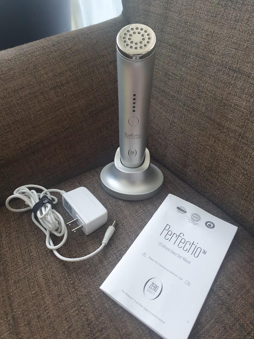 Perfectio by Zero Gravity LED infrared anti-aging device (Category: Face Care) located in Muntinlupa City. Submitted by inalostcarro (Listing ID 1076409497, Image 3). Description: Slightly used complete with box, charger, booklet COD OK. FREE DELIVERY. *CREDIT CARD ACCEPTED*.