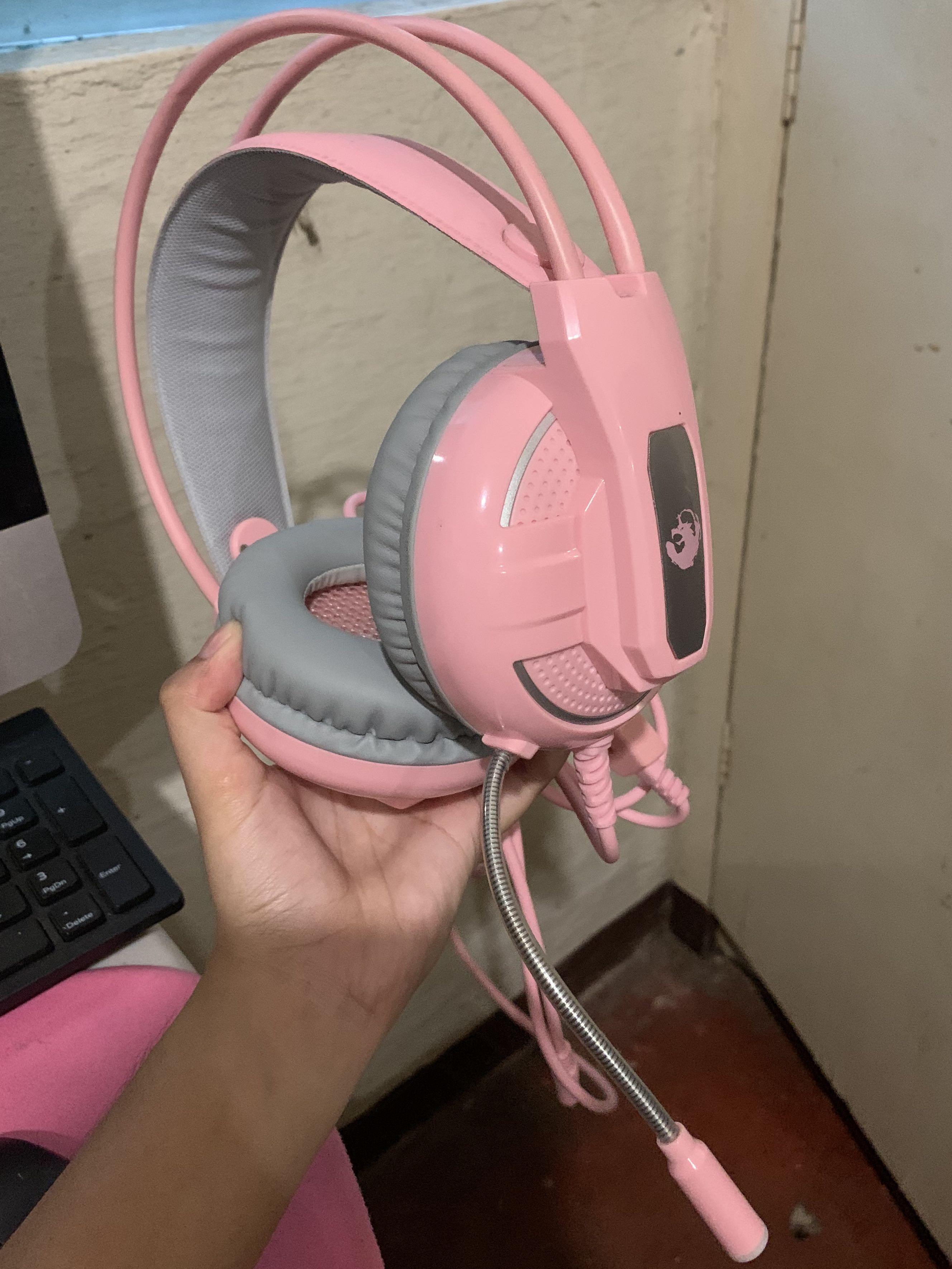 sakura pink gaming headset
