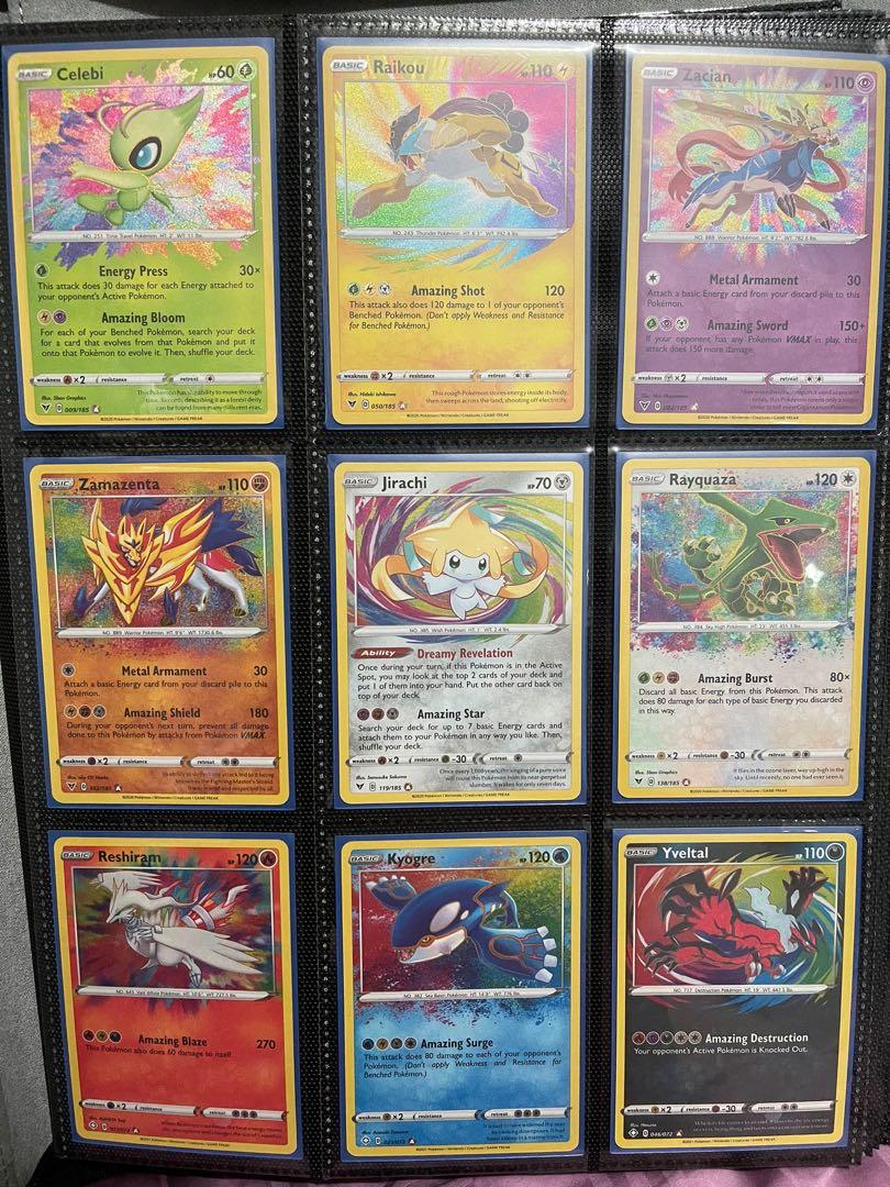 Pokemon Sword Shield Tcg Amazing Rare Set Of 9 Toys Games Board Games Cards On Carousell