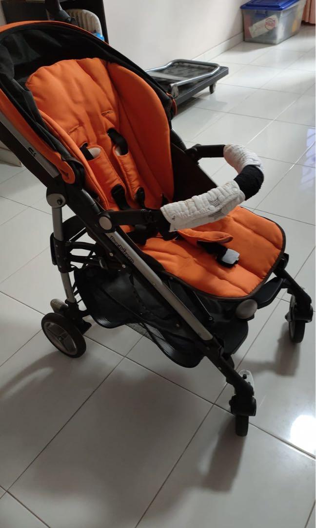 peg perego stroller orange