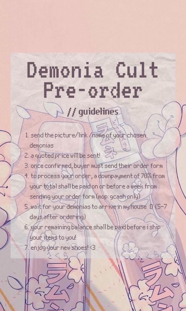 PRE-ORDER: Demonia Platform Boots (Category: Boots) located in Cainta. Submitted by vpulgarr (Listing ID 1076463773, Image 3). Description: kindly read the guidelines! no cut-off dates mop: gcash pm me for proof of legitimacy 💗.