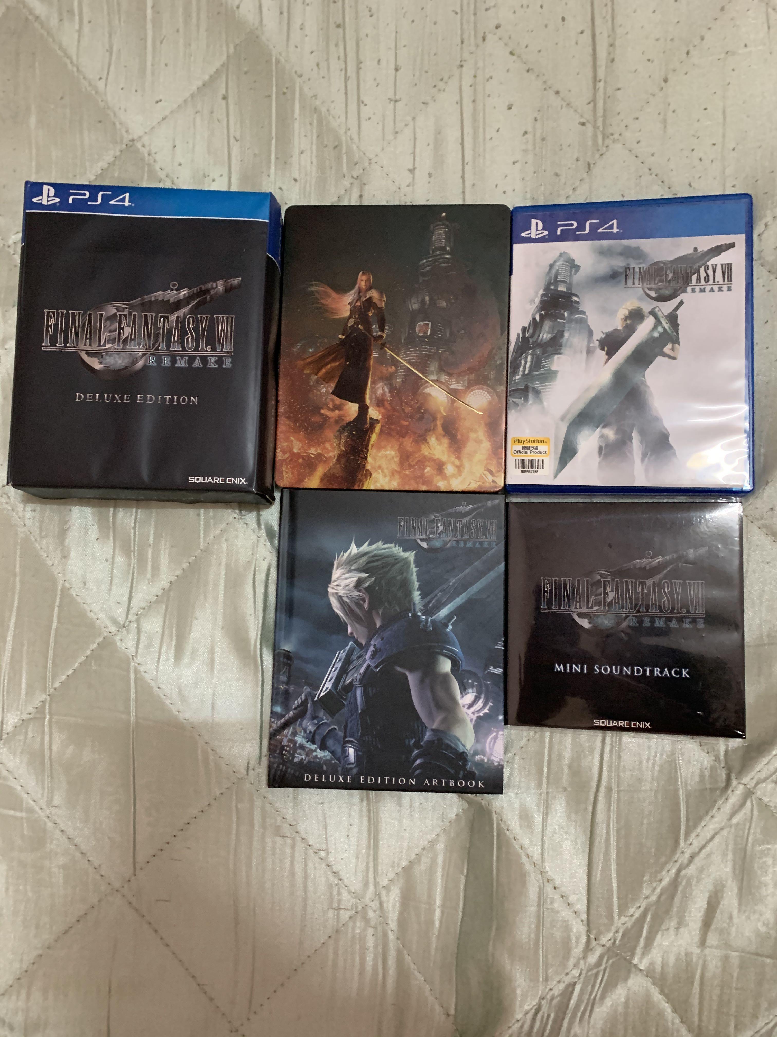 PS4 FINAL FANTASY VII REMAKE DELUXE EDITION (R3), Video Gaming
