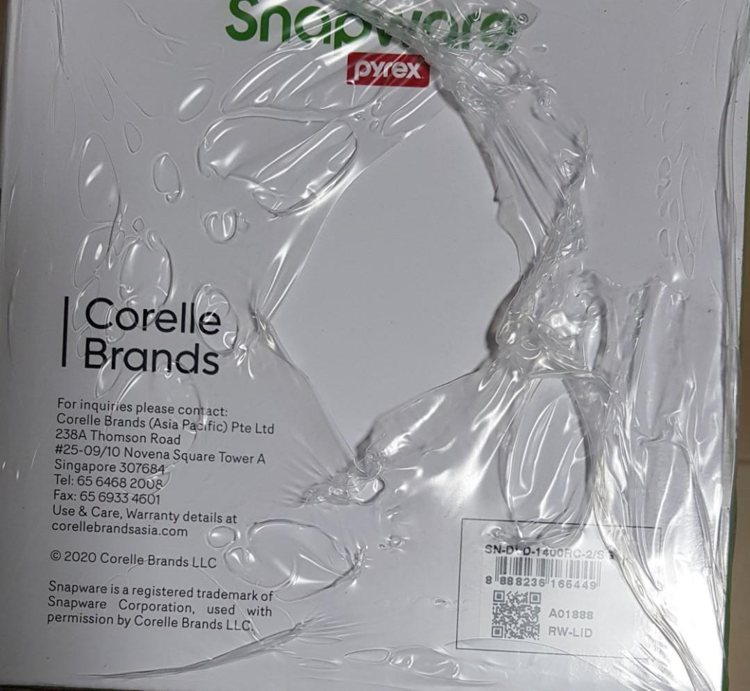 Corelle Pyrex snapware 4 pcs 1.4L eco divided, Furniture & Home Living ...