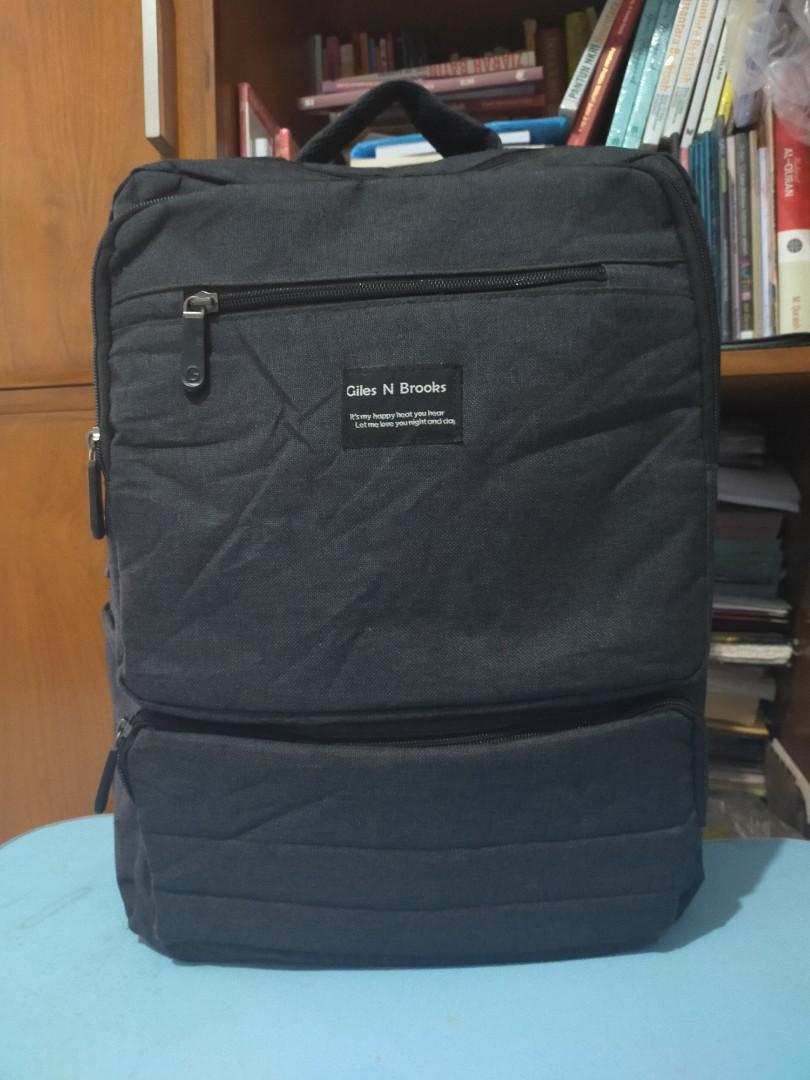 Ransel Giles N Brooks, Fesyen Pria, Tas 