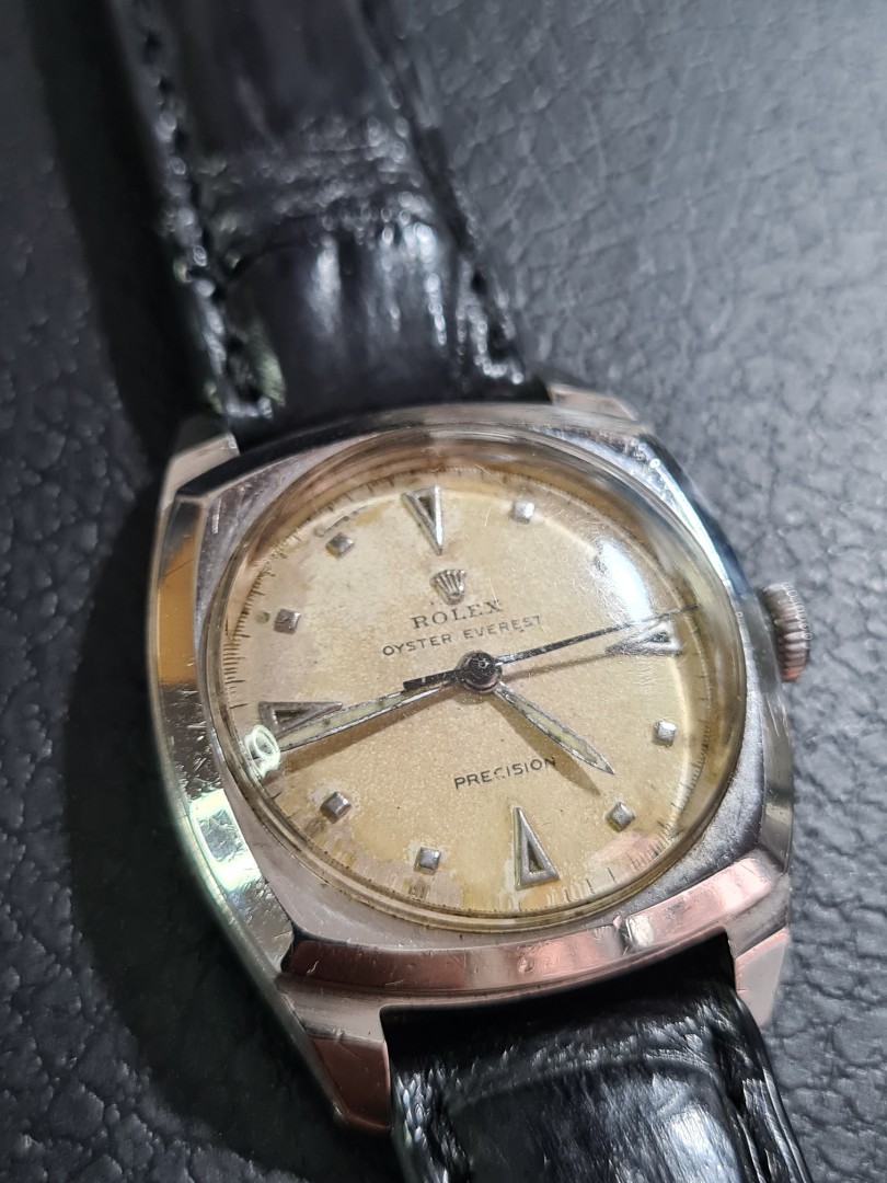 Rolex Everest cushion style( Rare vintage), Antiques, Vintage Watches \u0026  Jewellery on Carousell