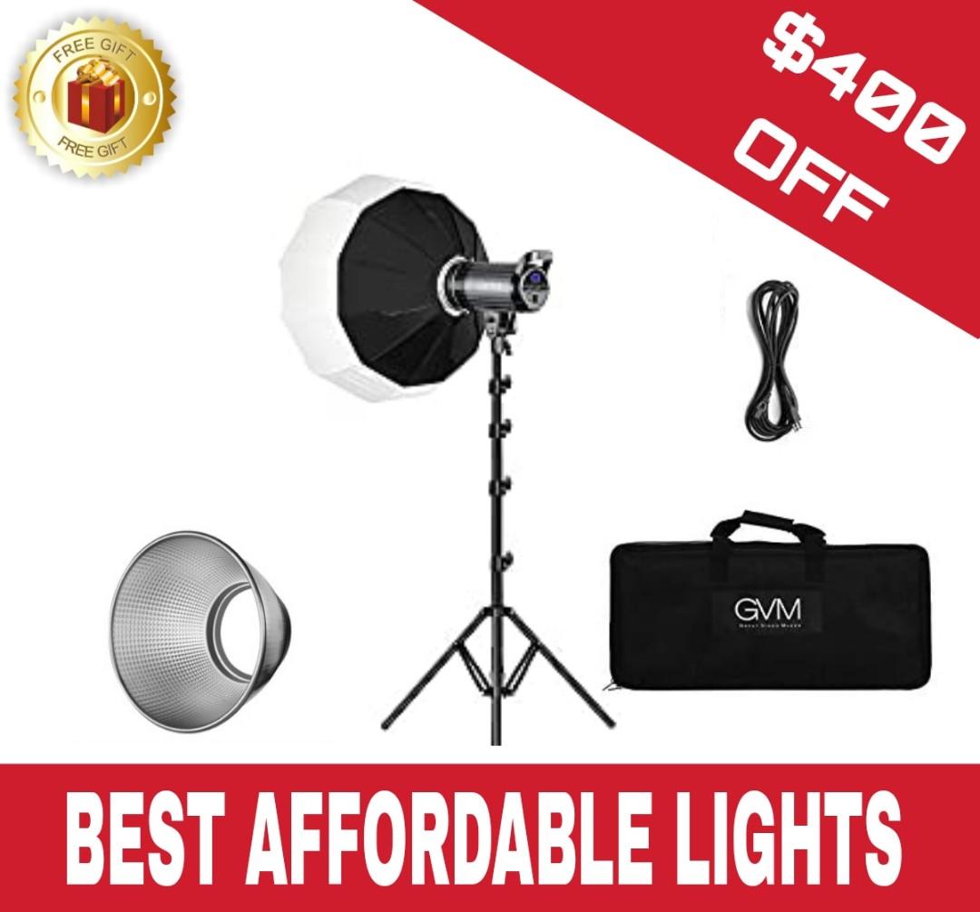 SALE❗GVM 100W Bi-Color LED Video Photography Portable Collapsible Light  Bowens Mount Lantern Softbox Outdoor Indoor Studio, 3200K-5600K CRI 97+ by  GVM, Photography, Video Cameras on Carousell