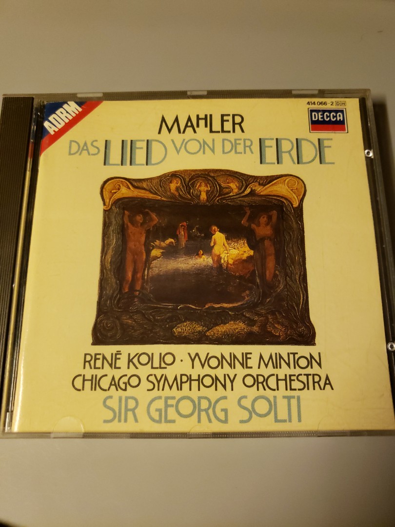 solti mahler das lied von der erde西德版cd, 興趣及遊戲, 收藏品及