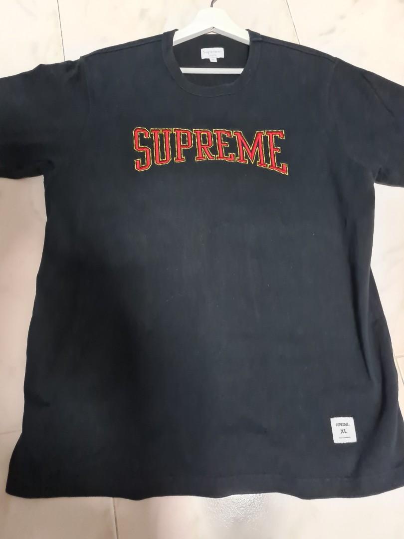 Supreme Dotted Arc Logo Tee, Men'S Fashion, Tops & Sets, Tshirts & Polo  Shirts On Carousell