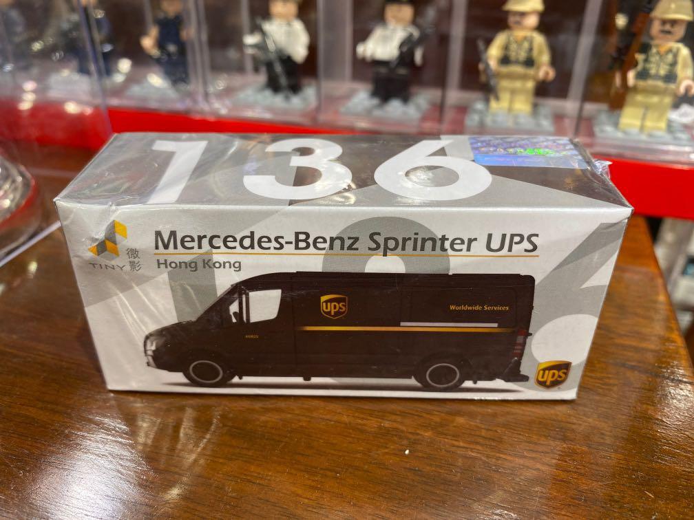 TINY HONG KONG City 136 Mercedes-Benz Sprinter UPS Discast Car New