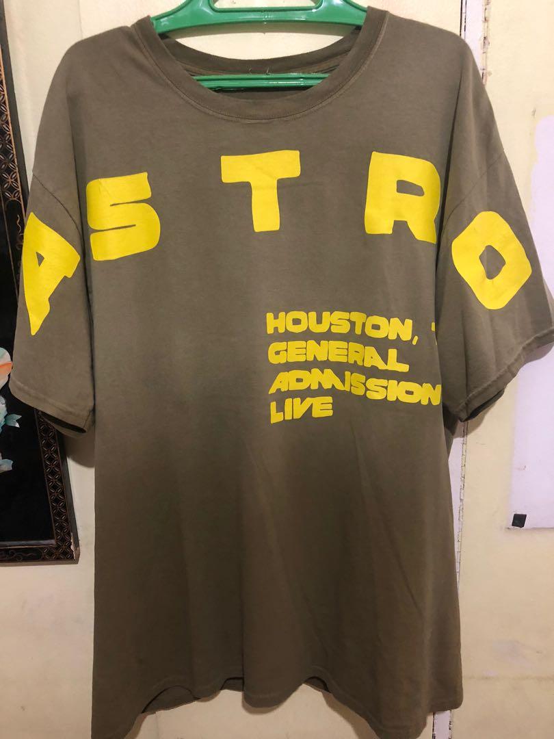 Travis scott (Houston General Admission Live tee) (Category: Tshirts & Polo Shirts ) located in Makati City. Submitted by sanzz12 (Listing ID 1076338888, Image 1). Description: Travis scott (Houston General Admission Live tee) Rare astroworld tee worn by travis scott during his tour on Houston Toyota Center Large on tag, fits on Xl Used .