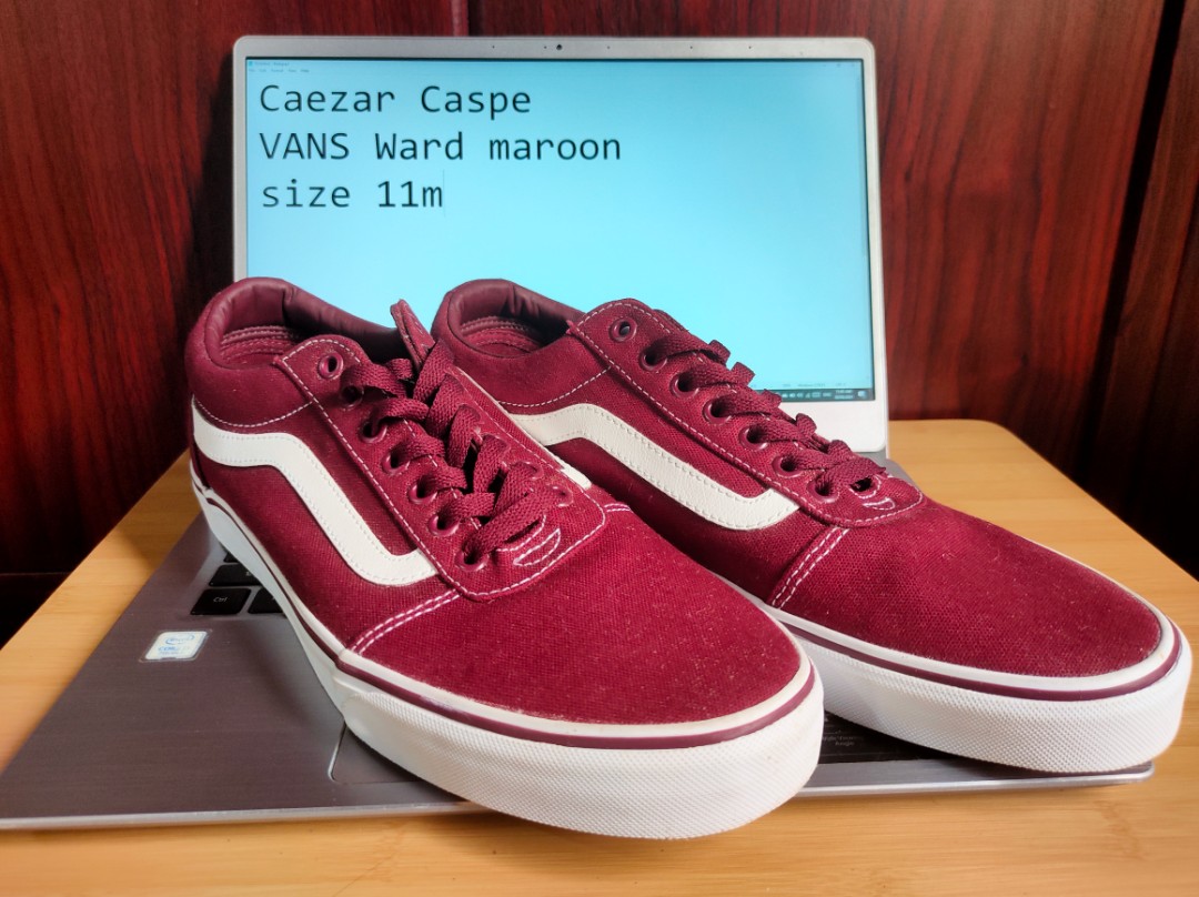 Vans gamuza maroon sales