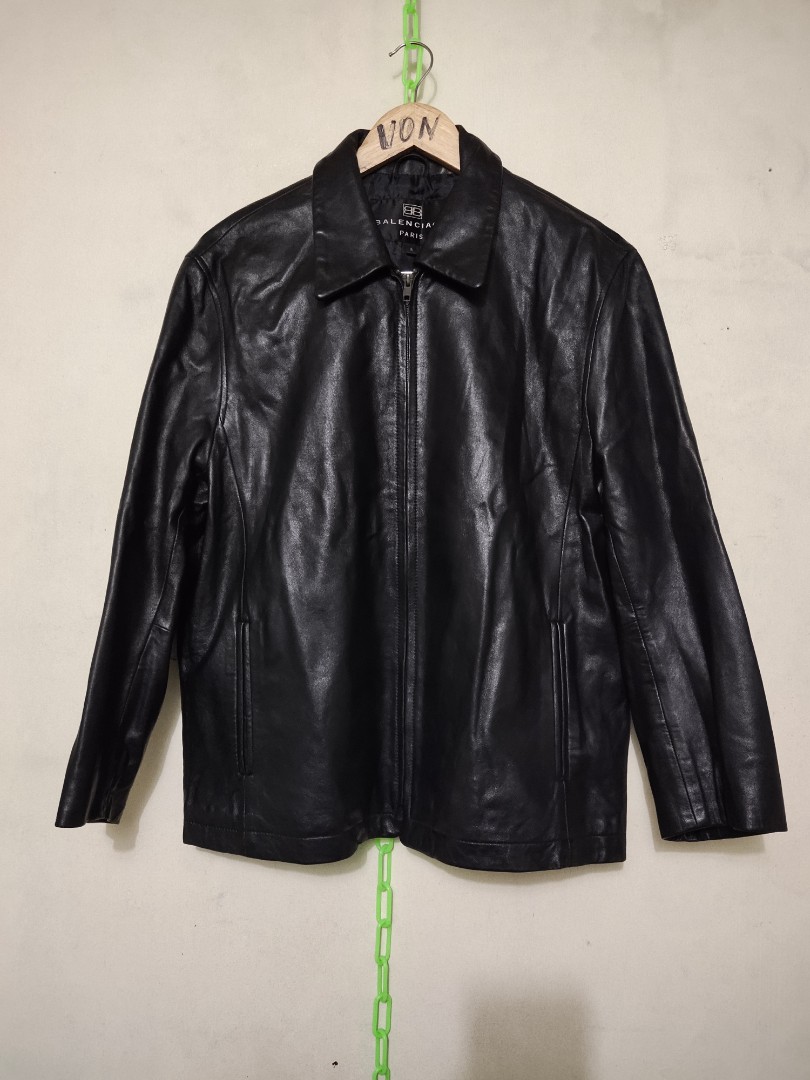 Leather jacket Balenciaga Black size 36 FR in Leather  3876424
