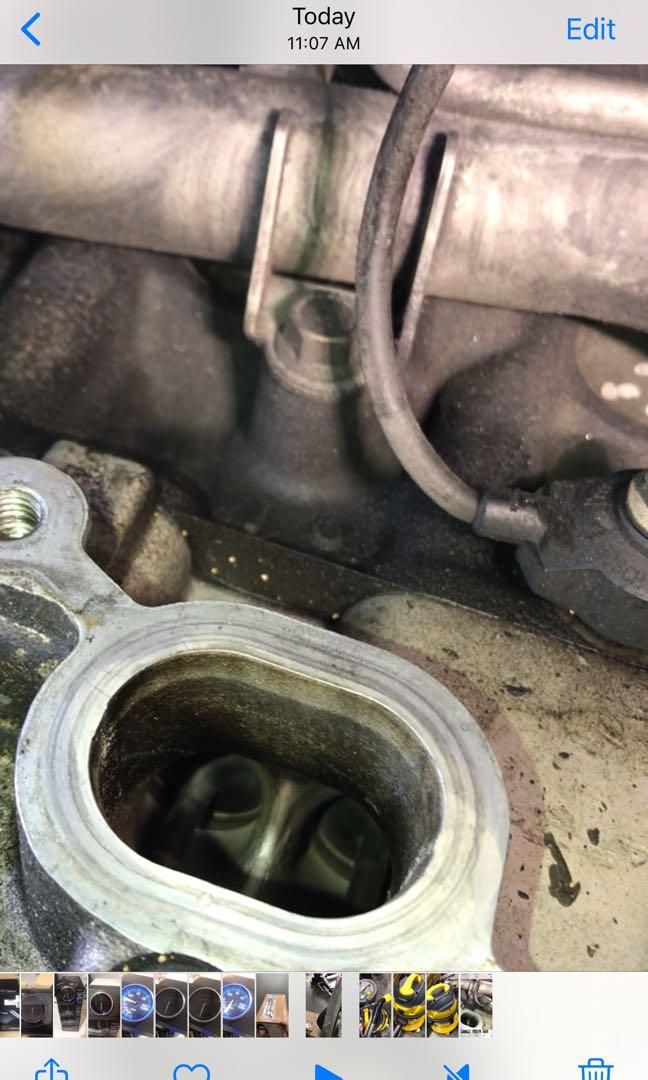 Walnut blasting to intake valve , cleaning of intake manifold and