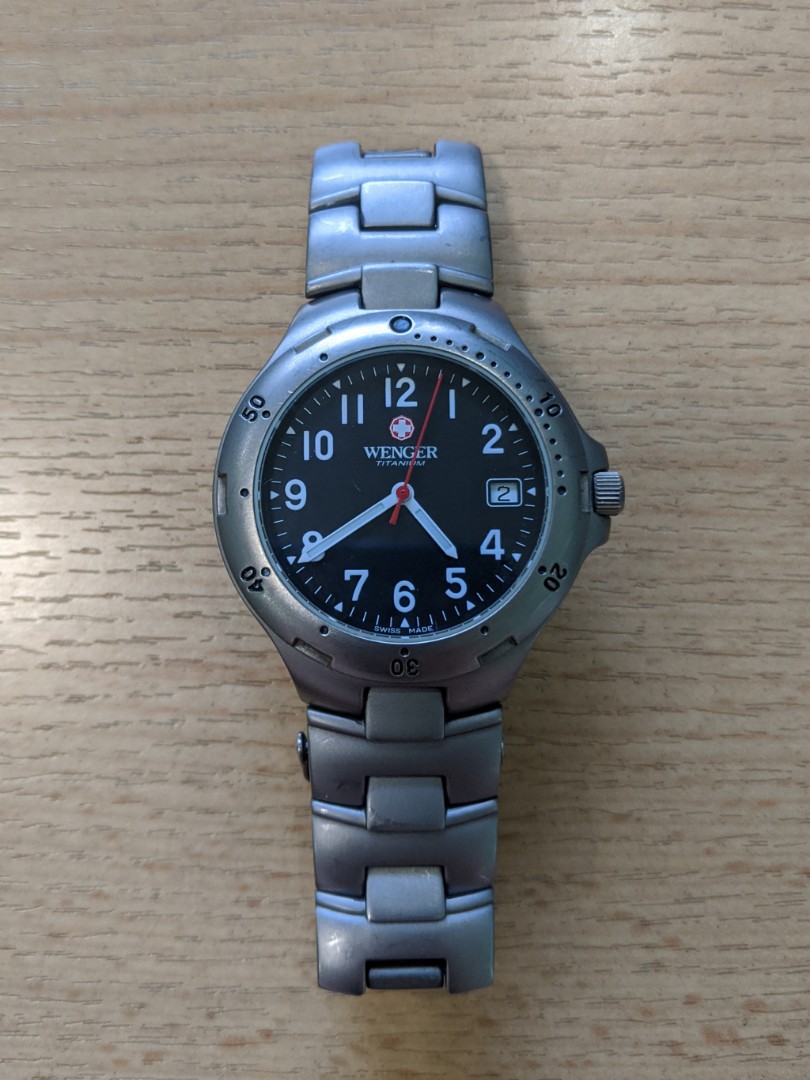 Wenger shop titanium watch