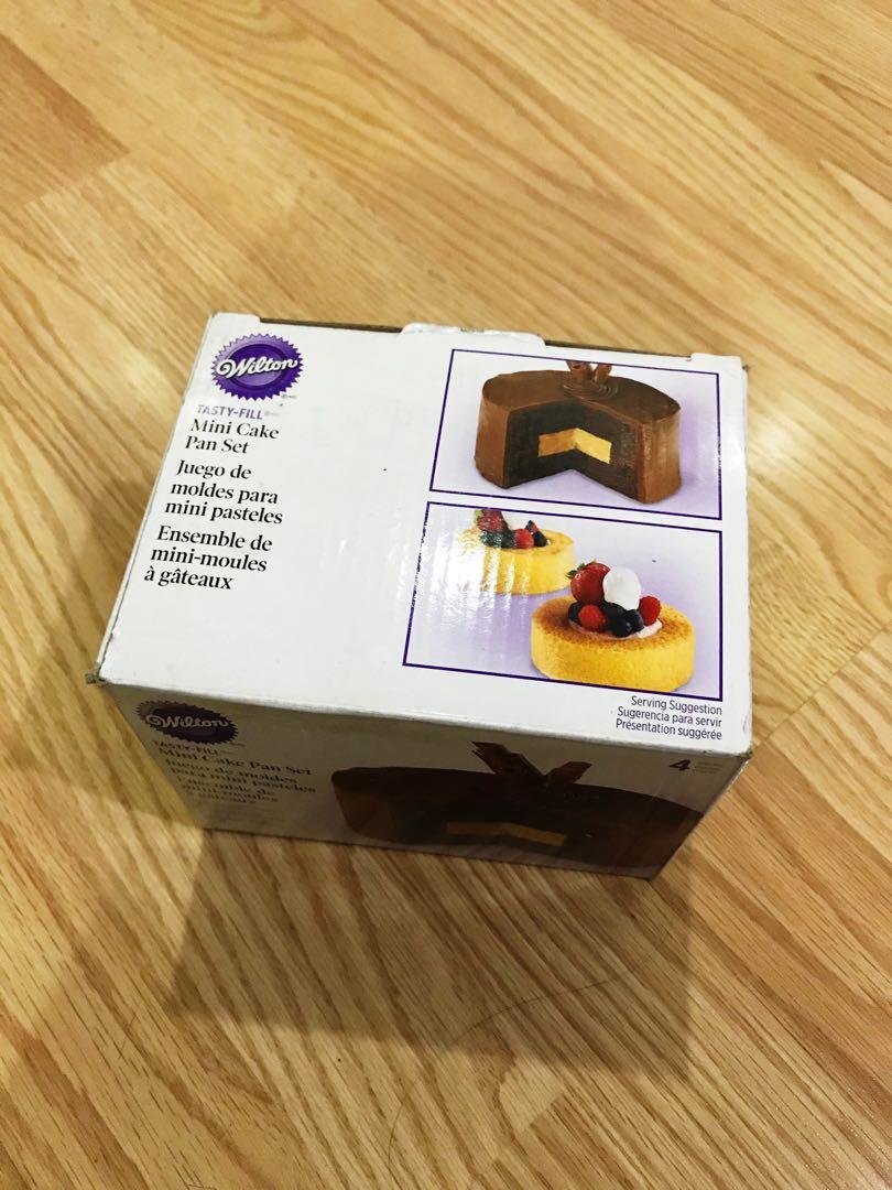 Wilton Mini Cake Pan Set (Category: Bakeware) located in Quezon City. Submitted by beap_ (Listing ID 1076433526, Image 1). Description: *Bought for ₱1000. *Used once only *comes with original box and with recipes If product listing is still active, it’s still available. .
