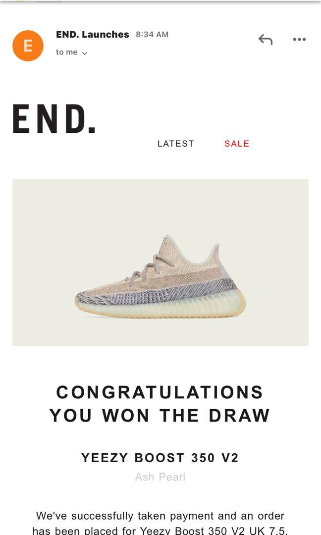 End outlet raffle yeezy