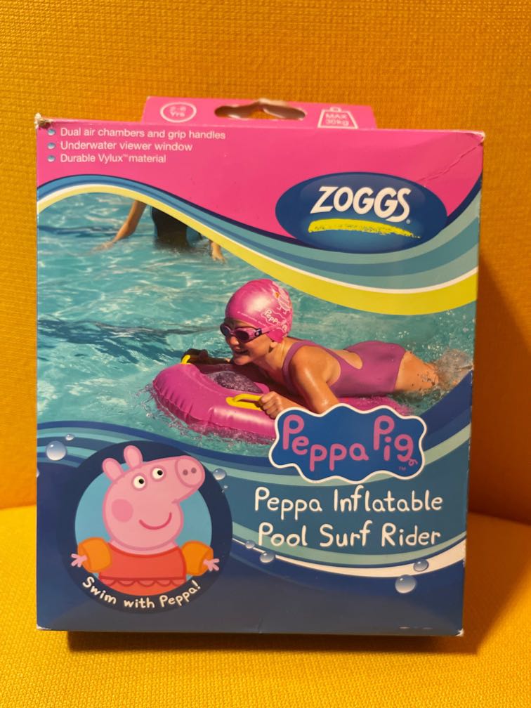 Zoggs Peppa Pig Inflatable Pool Surf Rider, Babies & Kids, Infant Playtime  on Carousell