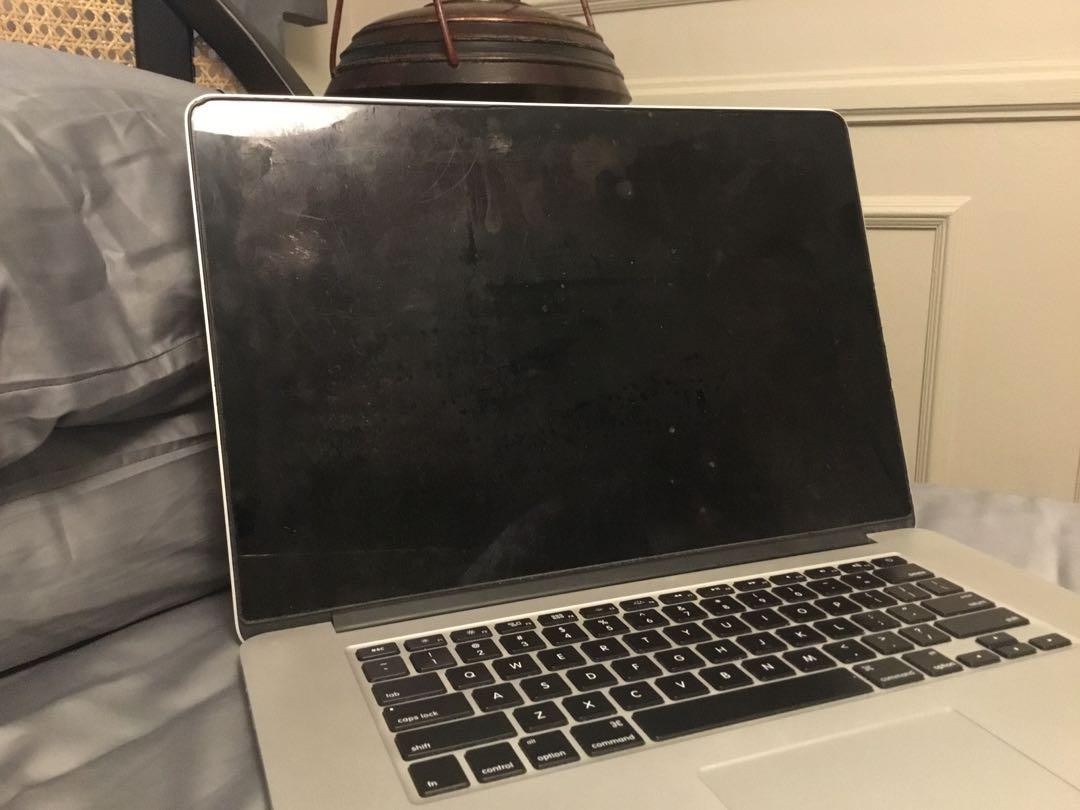 2015 MacBook Pro 15” 16GB 2.2 GHz i7 (Category: Laptops & Notebooks) located in Mandaluyong City. Submitted by olachicoas (Listing ID 1076545915, Image 2). Description: Mac OS Sierra 2.2 GHz Intel Core i7 16GB 1600 MHz DDR3 Intel Iris Pro 1536 MB 256 GB Flash Storage Specs are in the photo. Also, reformatted This laptop incorrectly. So youll have to have it reformatted again. Then, there are dents around it. It’s lags a lot and the speakers are b