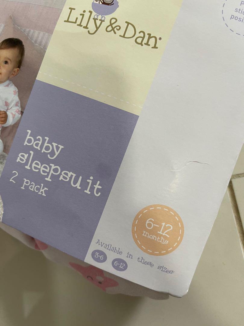 Lily and top dan sleepsuits