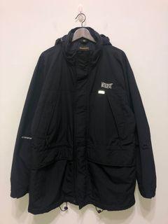 古著 Metrosport 防風大衣外套 連帽 立領 vintage 二手