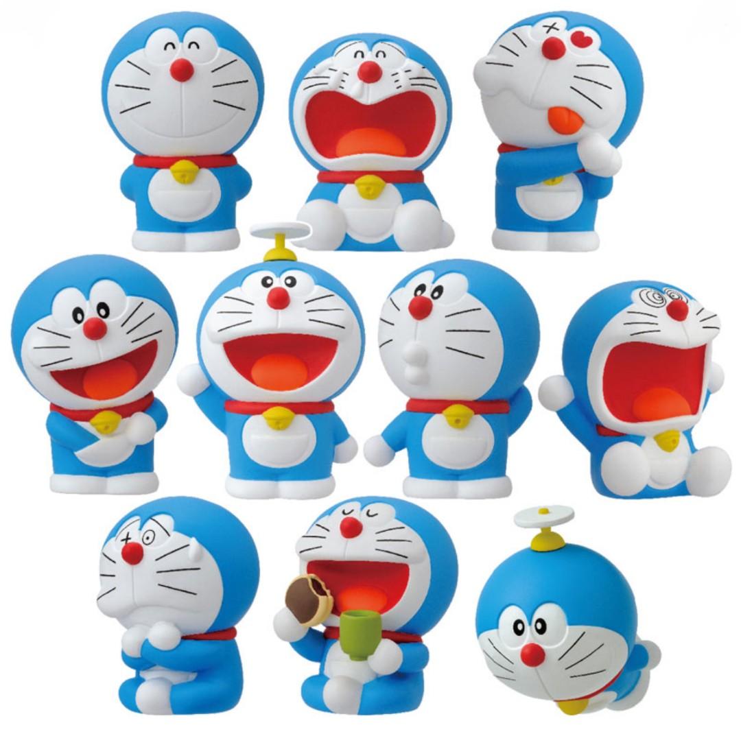 多啦a夢膠公仔軟膠指偶整盒10隻叮噹doraemon 玩具 遊戲類 玩具 Carousell