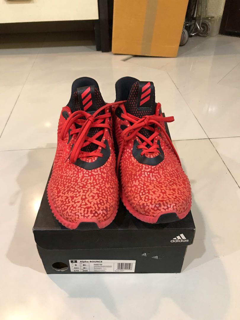 Adidas alphabounce em red hot sale