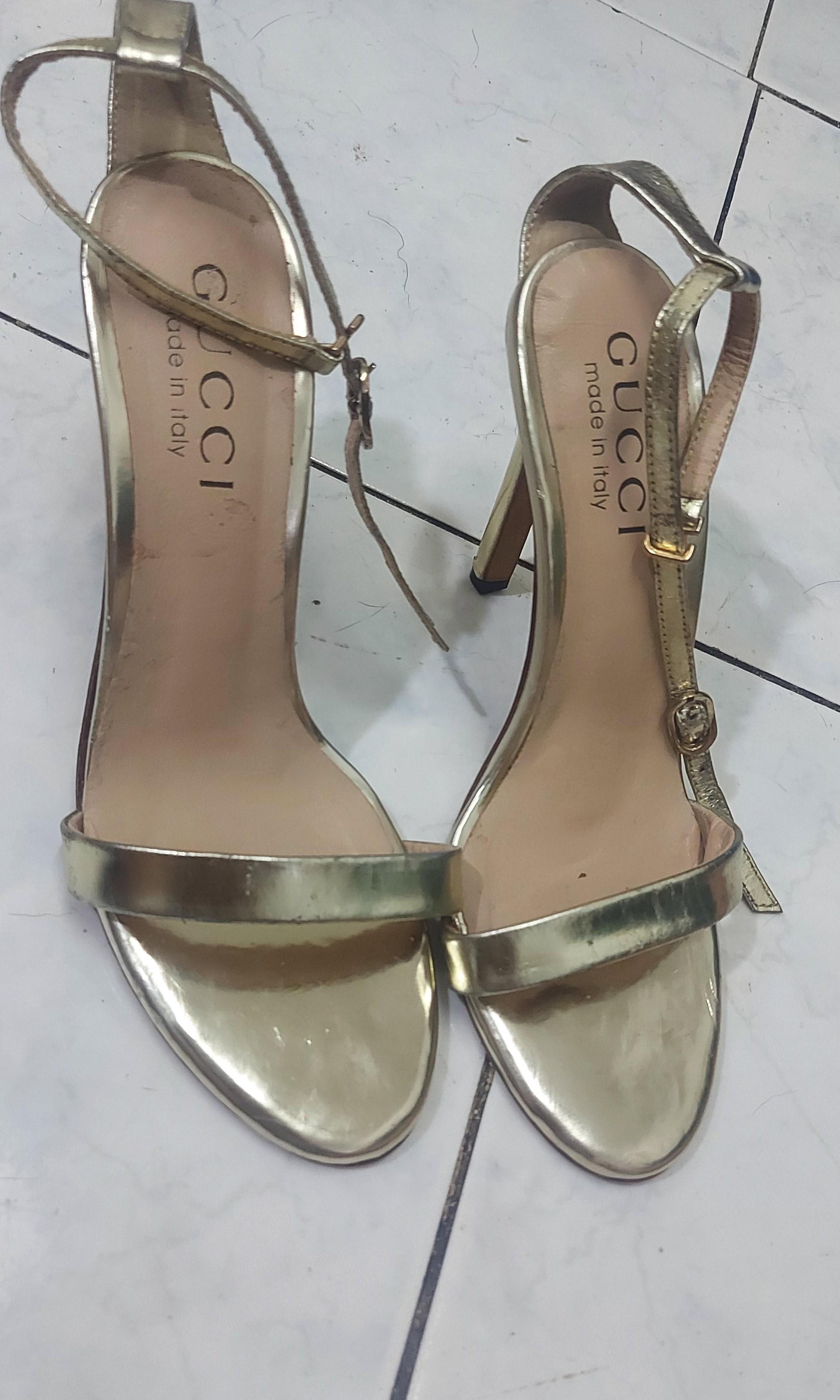 gucci strappy heels