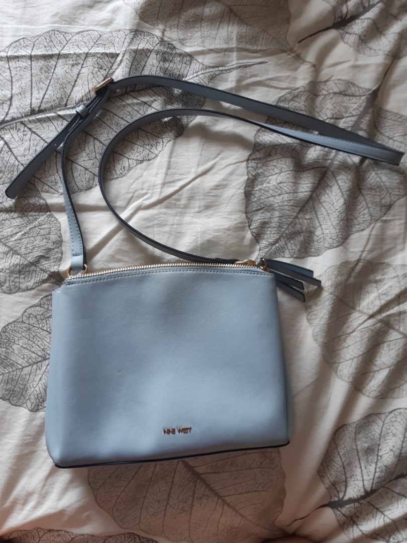 Nine west light blue purse deals