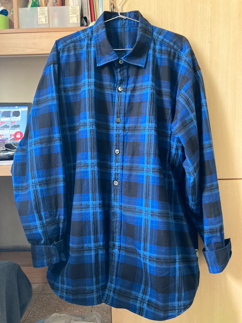 BEAMS SSZ NEIL SHIRT BLUE CHECK M シャツ