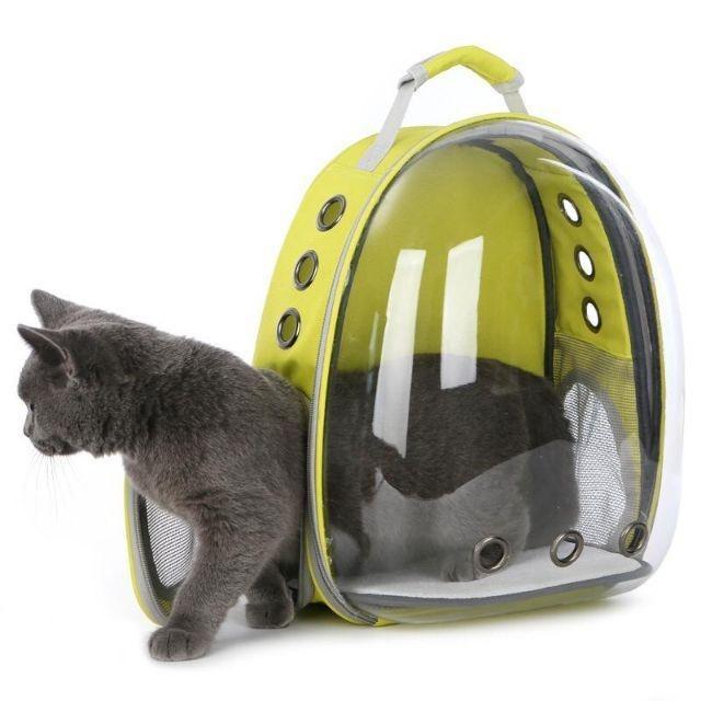 BEG KUCING Pet Astronaut Capsule Transparent Cat Dog Backpack 