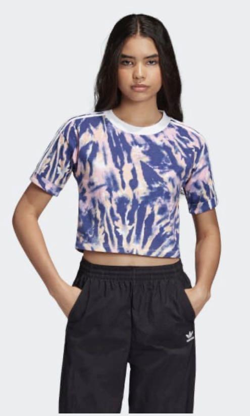 adidas tie dye crop