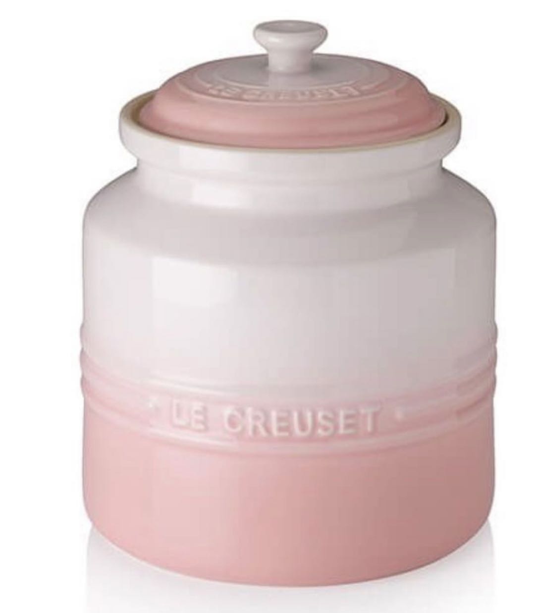 BN Le Creuset Shell Pink Cookie Jar, Furniture & Home Living, Kitchenware &  Tableware, Cookware & Accessories on Carousell