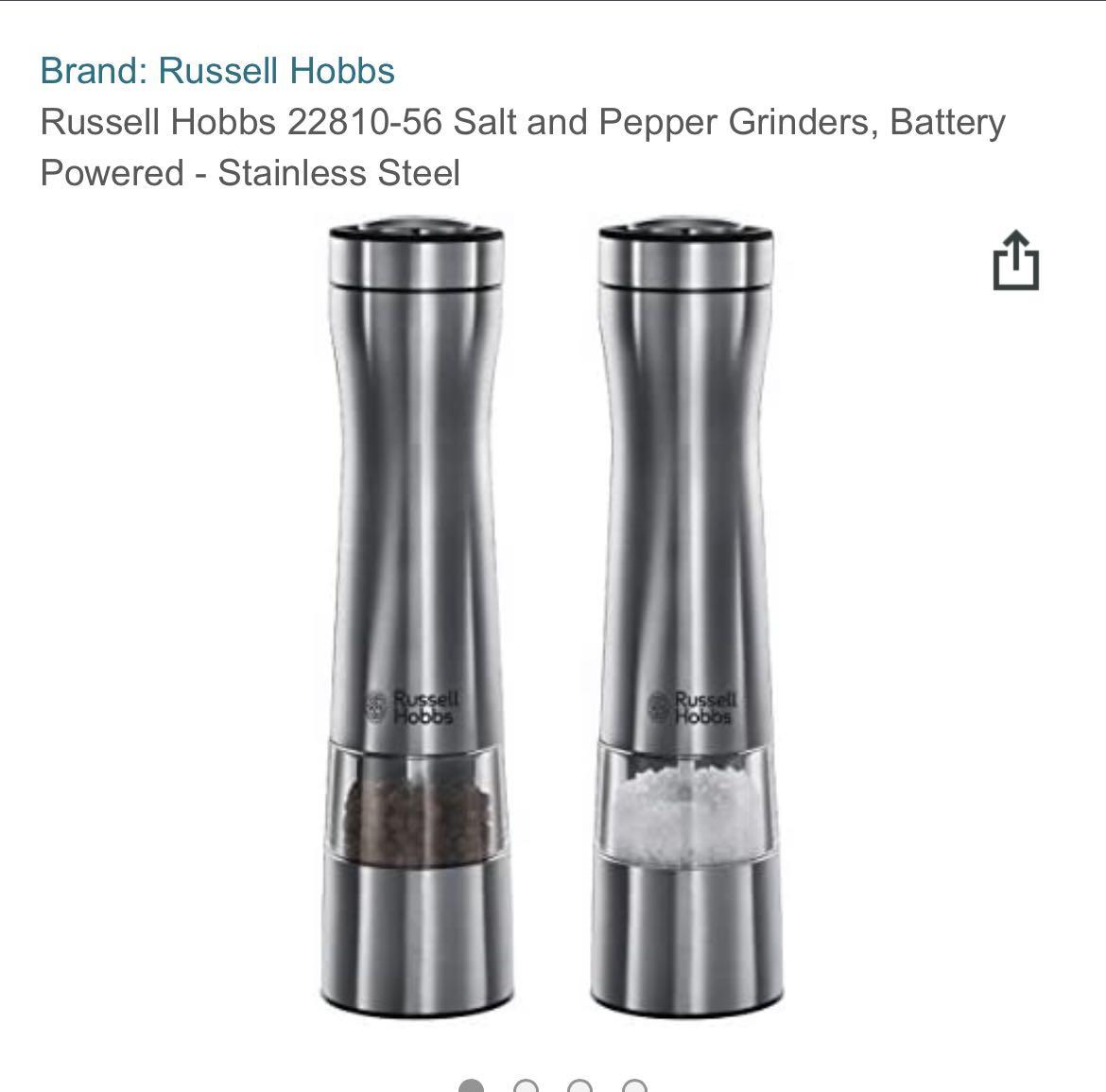 Russell Hobbs Battery Powered Salt and Pepper Grinders