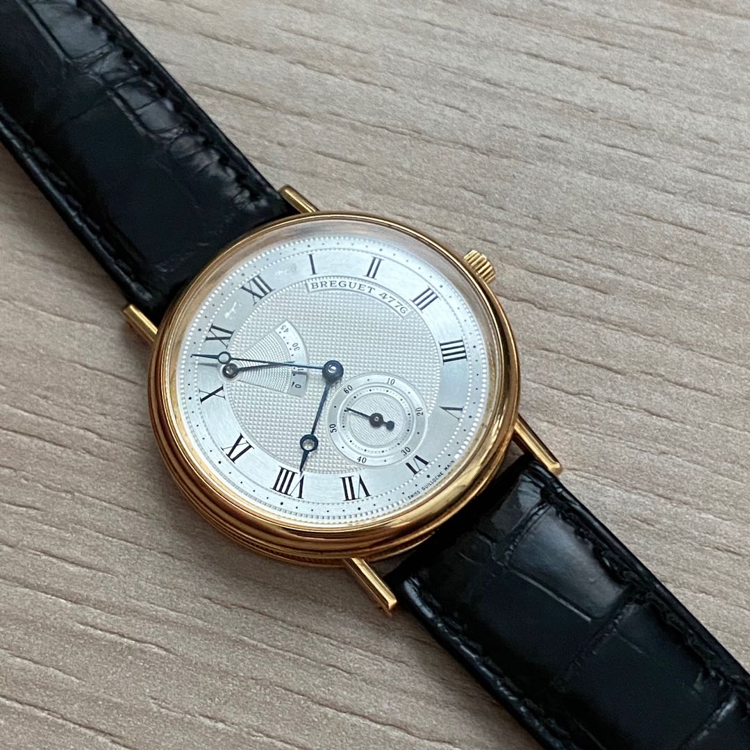 Breguet Classique 3380 Power Reserve 18k Gold Watch Luxury