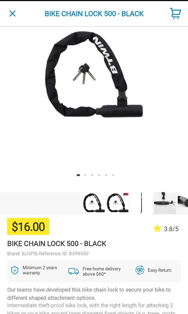 Btwin chain lock best sale