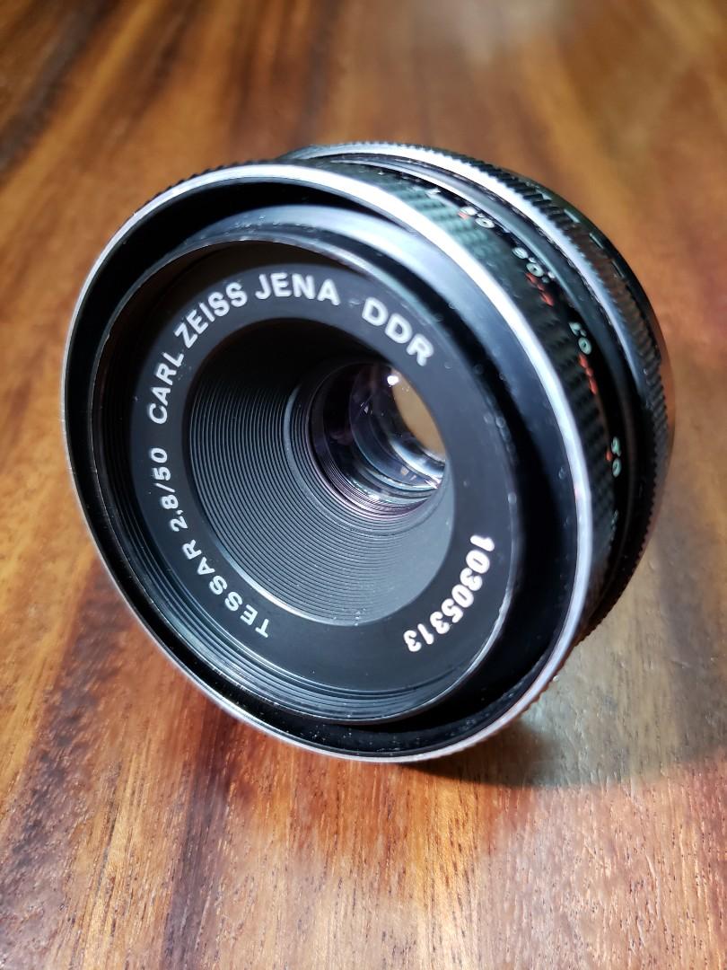 初回特典付 Carl テッサー Zeiss Tessar 50mm 50mm F2.8 M42マウント Tessar Carl ゼブラ レンズ(単焦点)