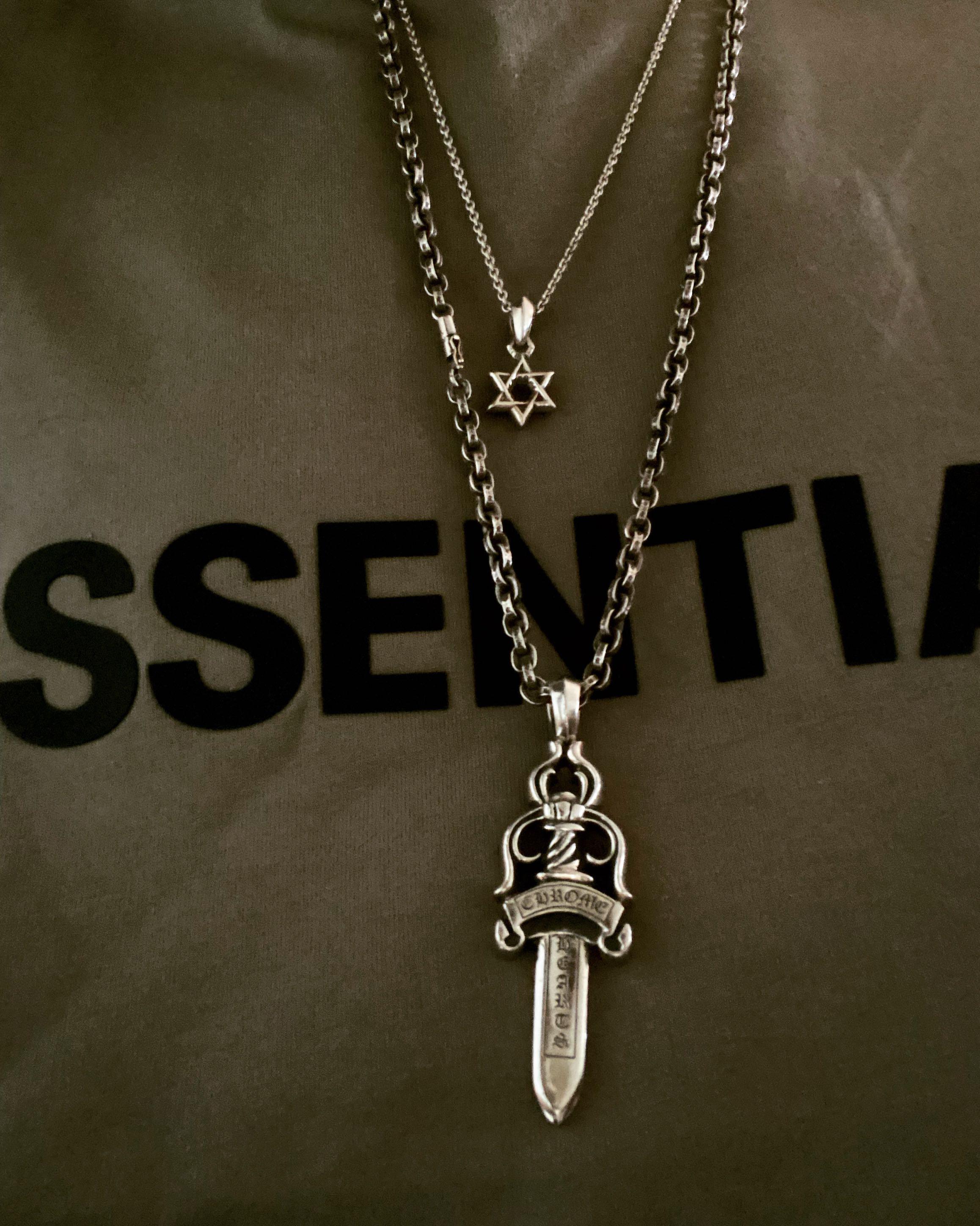 Chrome Hearts Authentic Big Size Dagger Pendant Necklace Luxury Accessories On Carousell