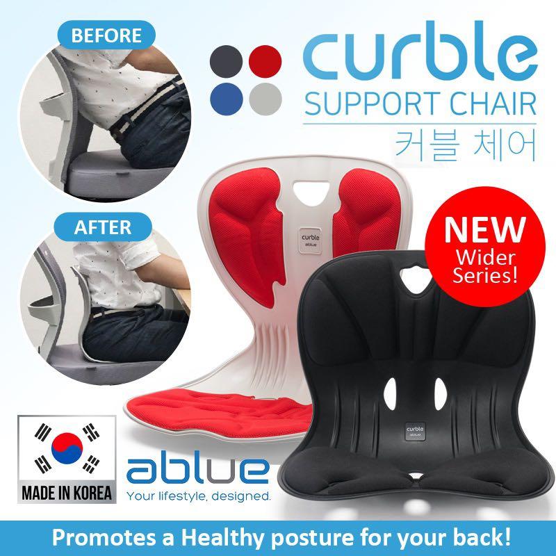 NEW Ablue Curble Chair Wider Spinal Support Posture Correction Pain Relief  Seat