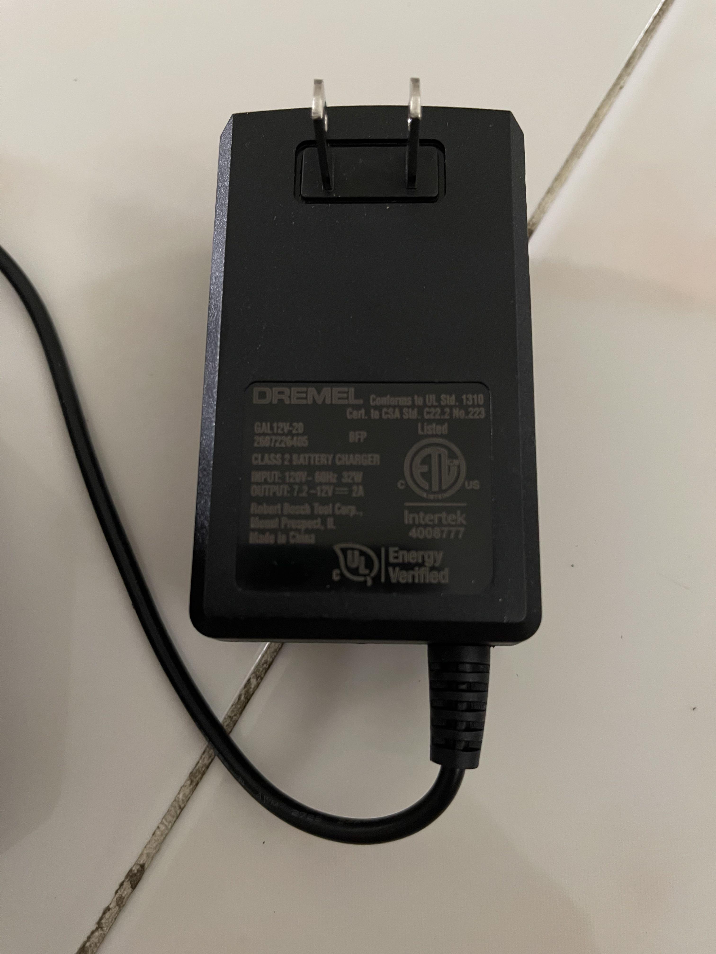 Dremel battery 2025 to cord adapter
