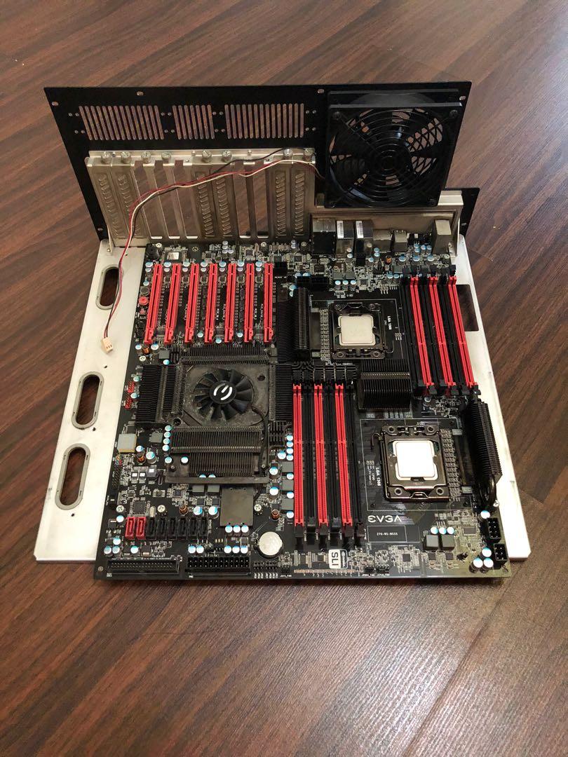 Evga Sr 2 Super Record E Atx Motherboard For Dual Lga1366 Processors Computers Tech Parts Accessories Networking On Carousell