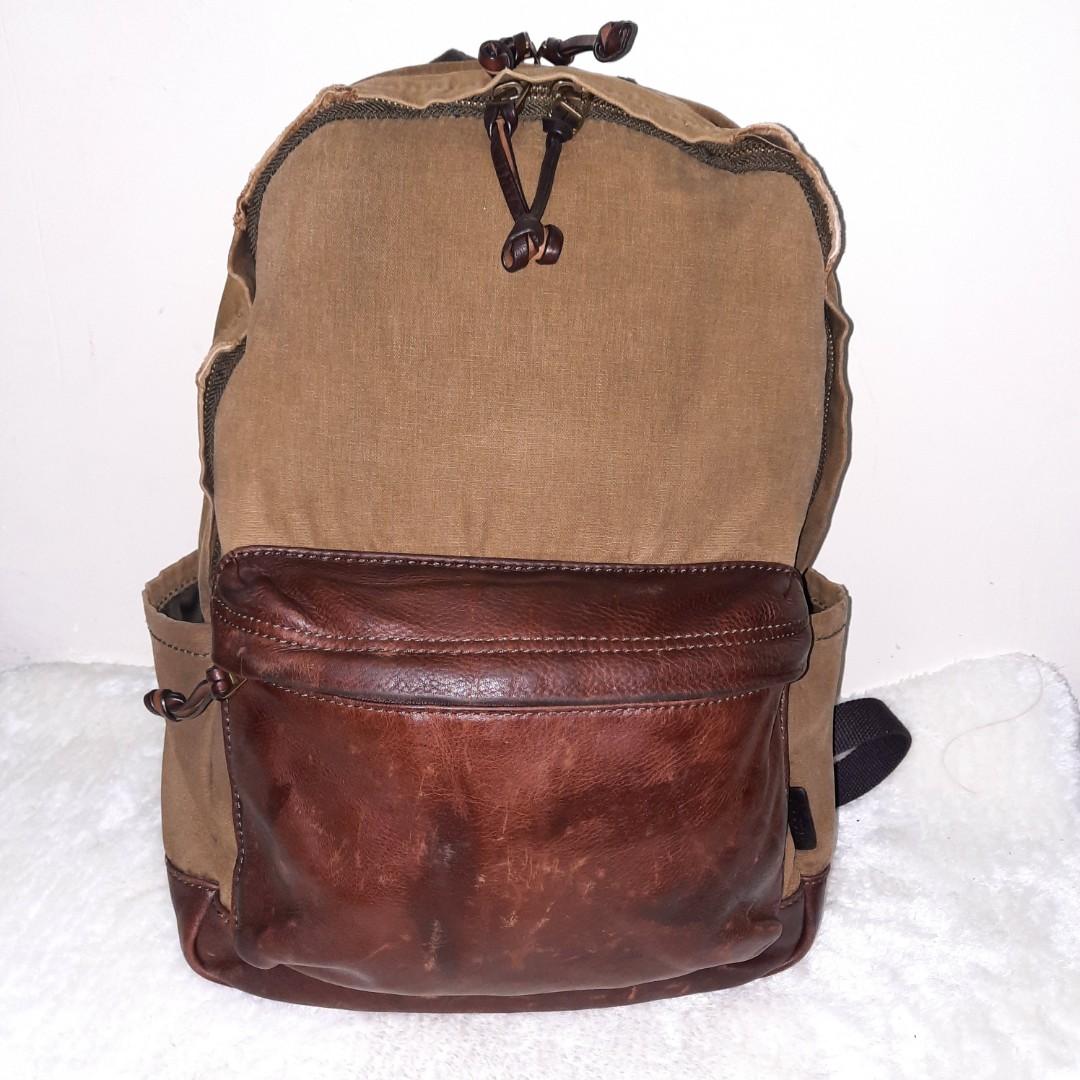 Fossil backpack canvas on sale