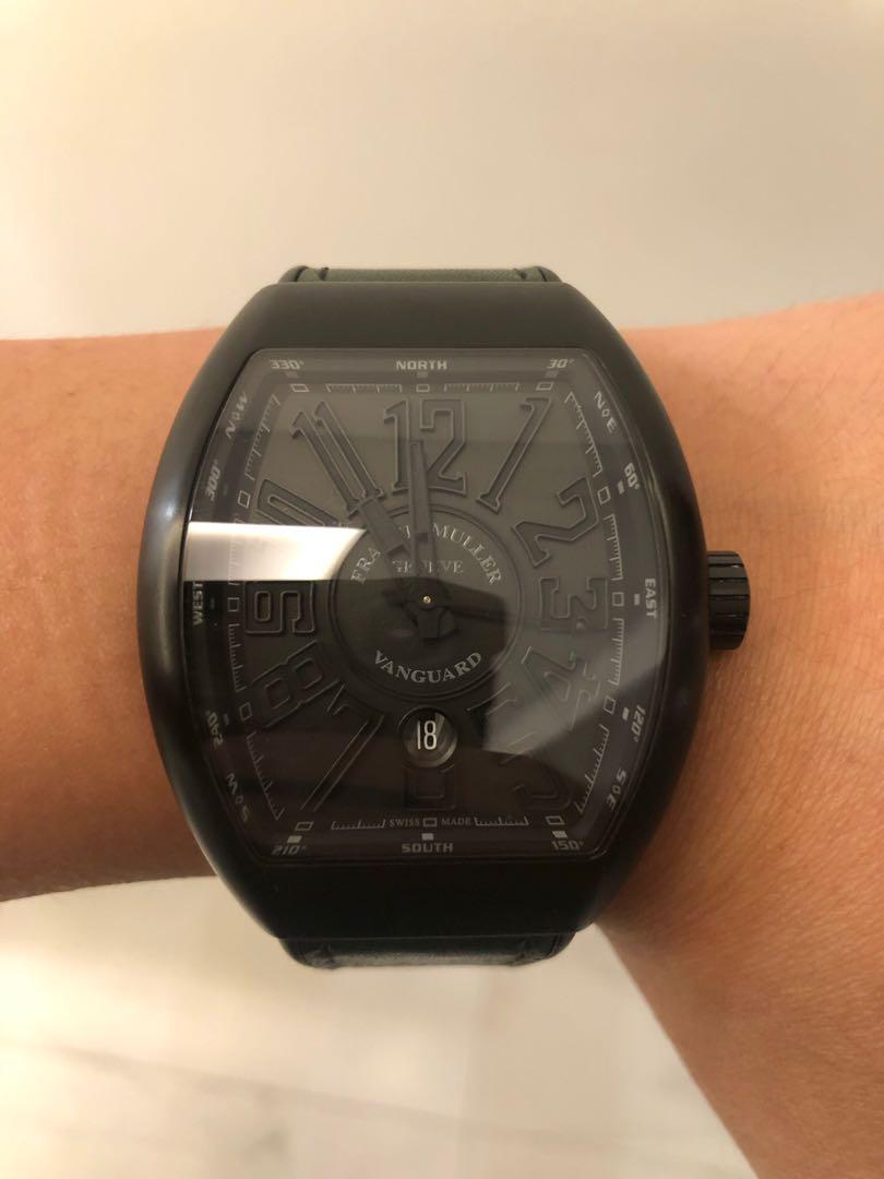 Franck muller vanguard hotsell black